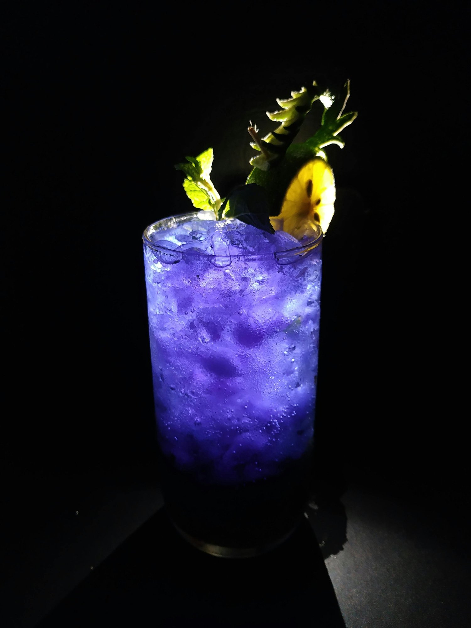Blue cocktail